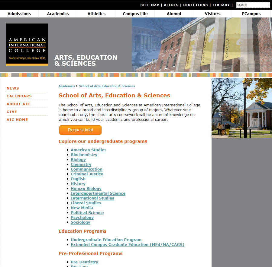 American International College School of Arts Education Sciences