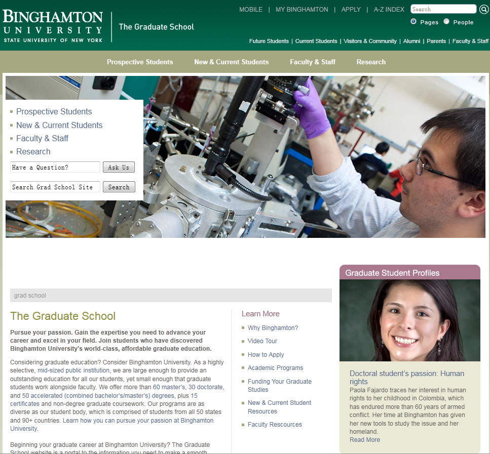 Binghamton University SUNY School of Graduate Education