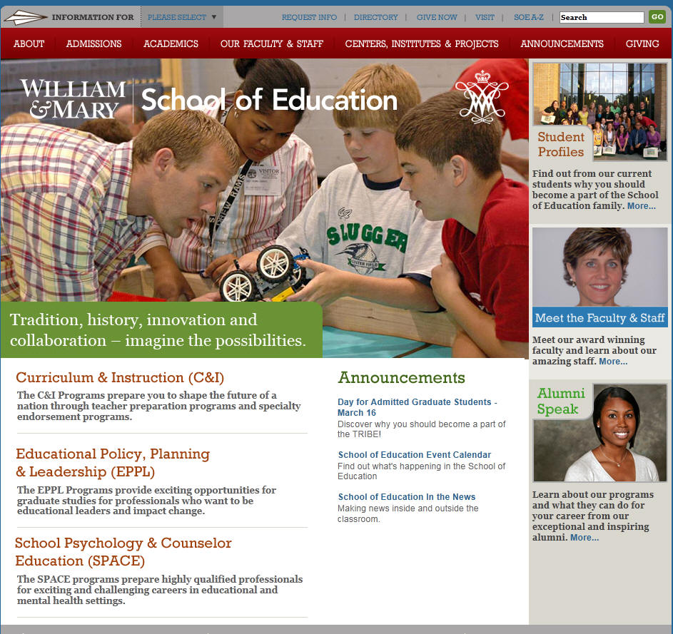 College of William Mary School of Education