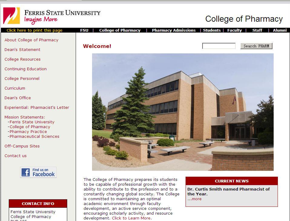 Ferris State University College of Pharmacy