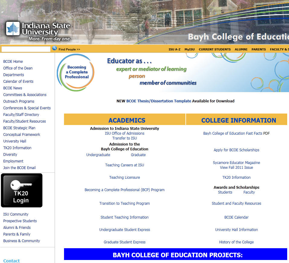 Indiana State University Bayh College of Education