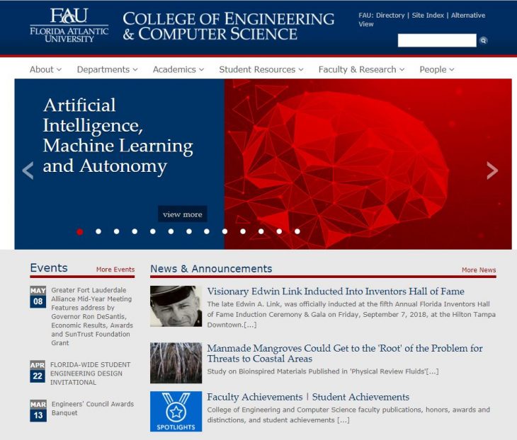 The College of Engineering and Computer Science at Florida Atlantic University