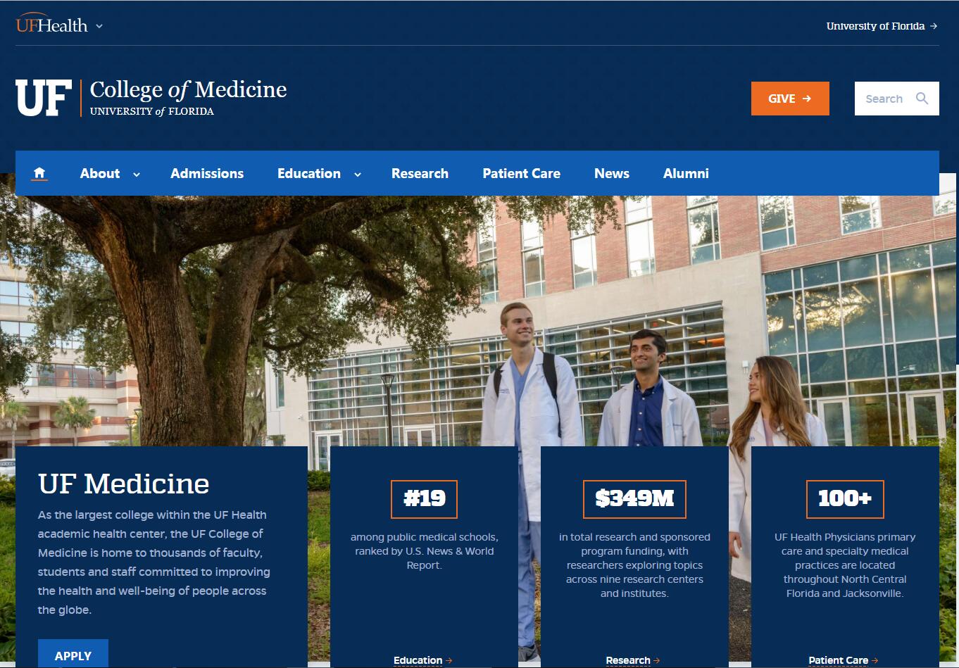 The College of Medicine at University of Florida