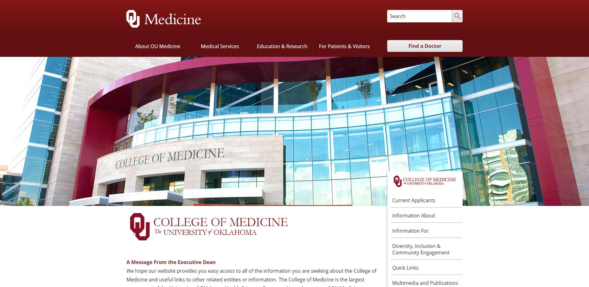 The College of Medicine at University of Oklahoma