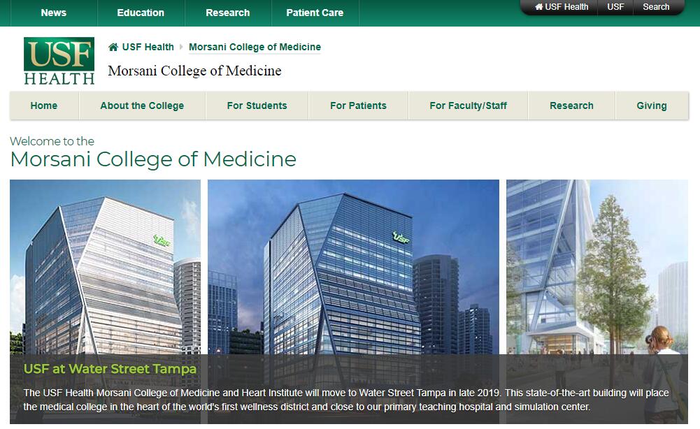 The College of Medicine at University of South Florida