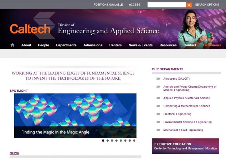 The Division of Engineering and Applied Science at California Institute of Technology