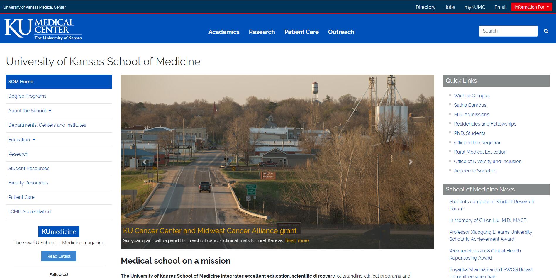 The School of Medicine at University of Kansas