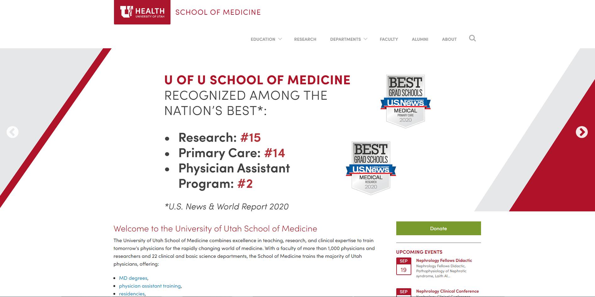 The School of Medicine at University of Utah