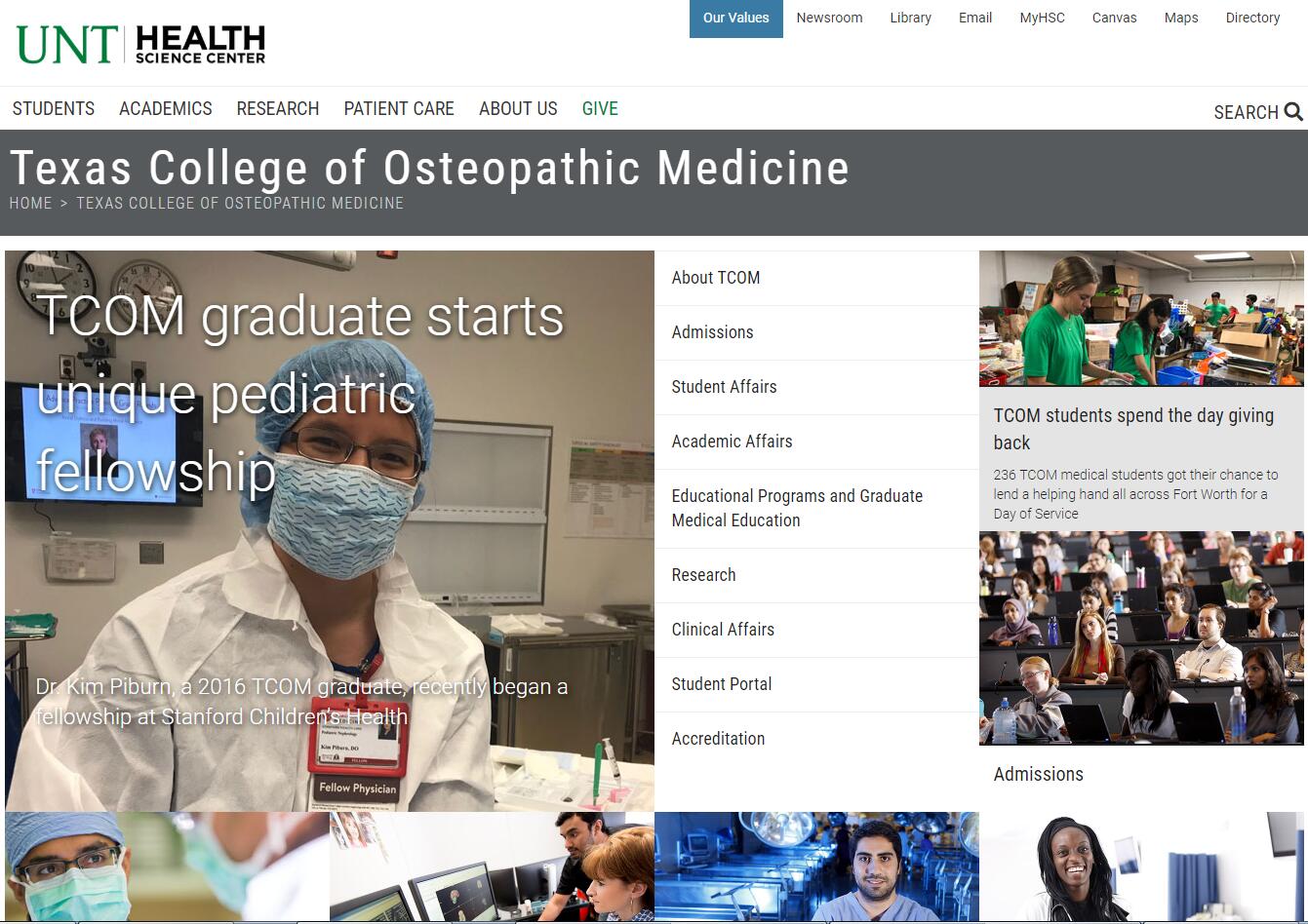 The Texas College of Osteopathic Medicine at University of North Texas Health Science Center