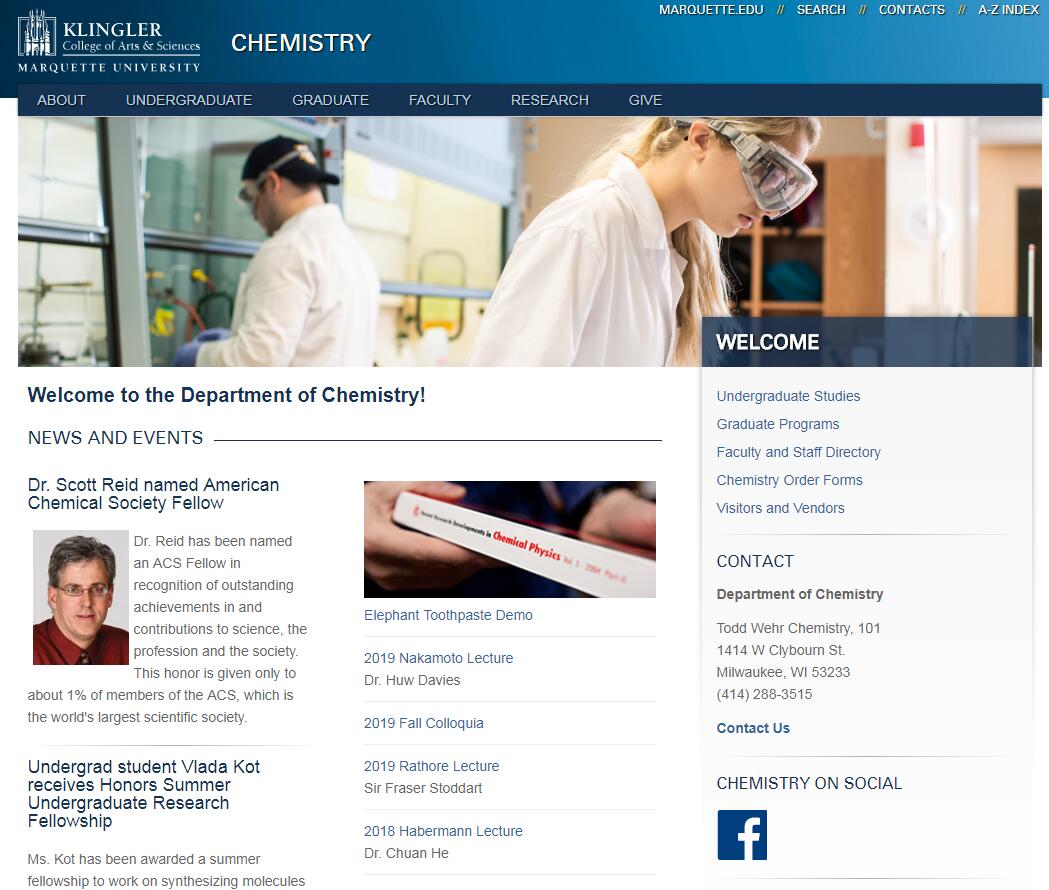 Top 160 Chemistry Schools