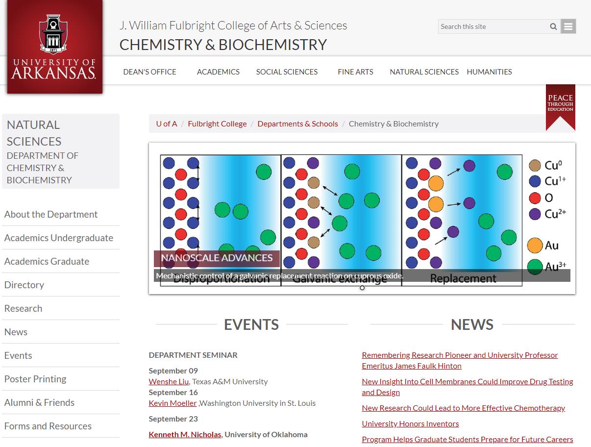 Top Chemistry Schools in Arkansas