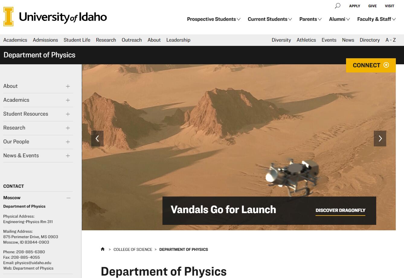 Top Physics Schools in Idaho