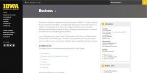 University of Iowa Undergraduate Business