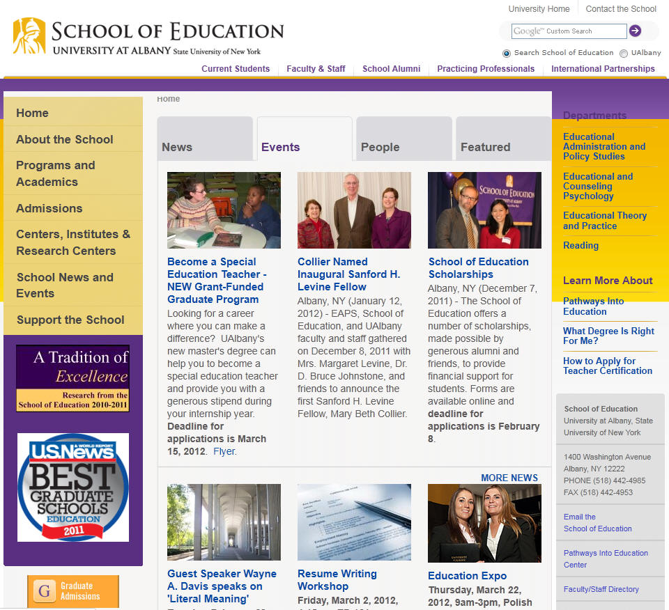 University at Albany SUNY School of Education