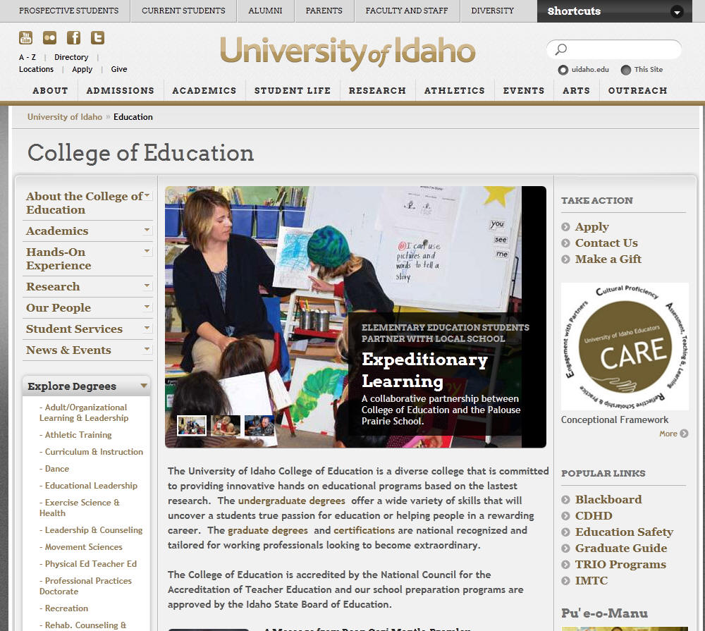 University of Idaho College of Education