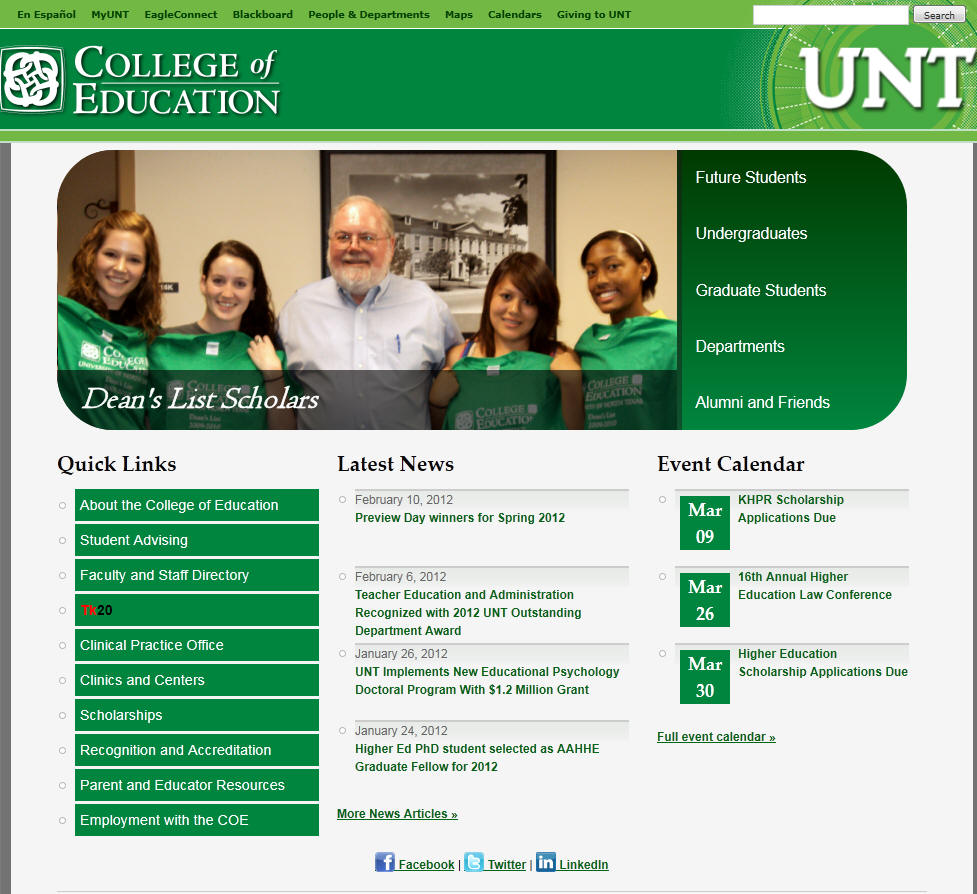 University of North Texas College of Education