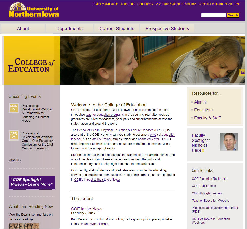 University of Northern Iowa College of Education