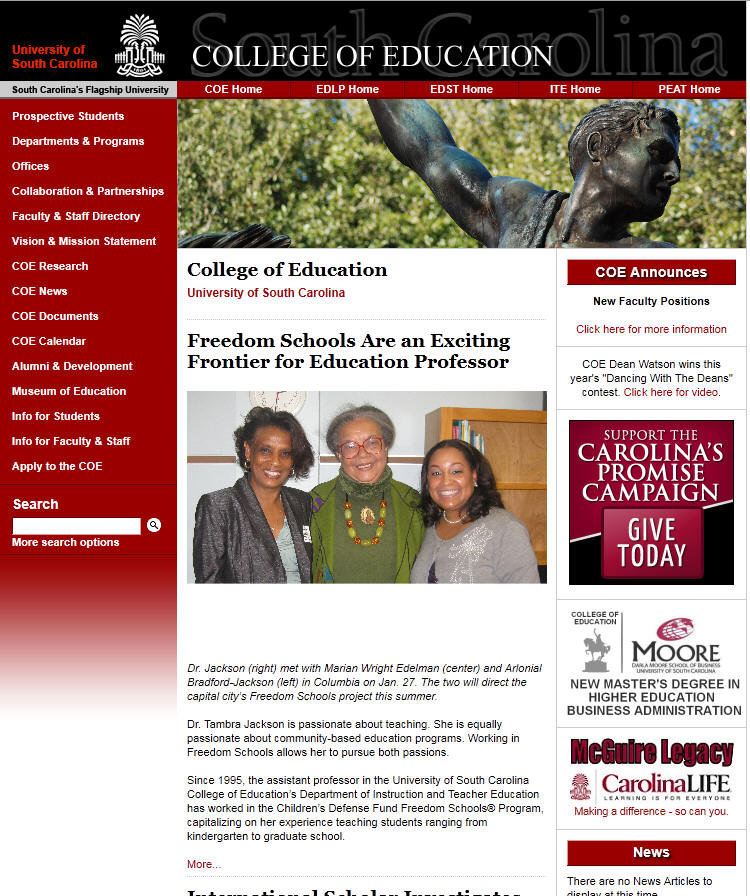 University of South Carolina College of Education