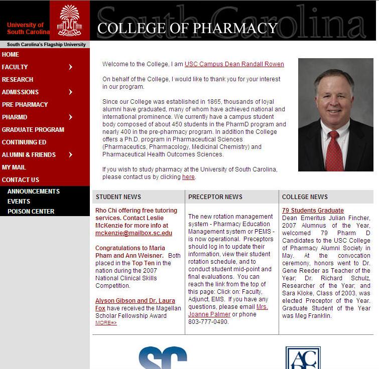 University of South Carolina College of Pharmacy