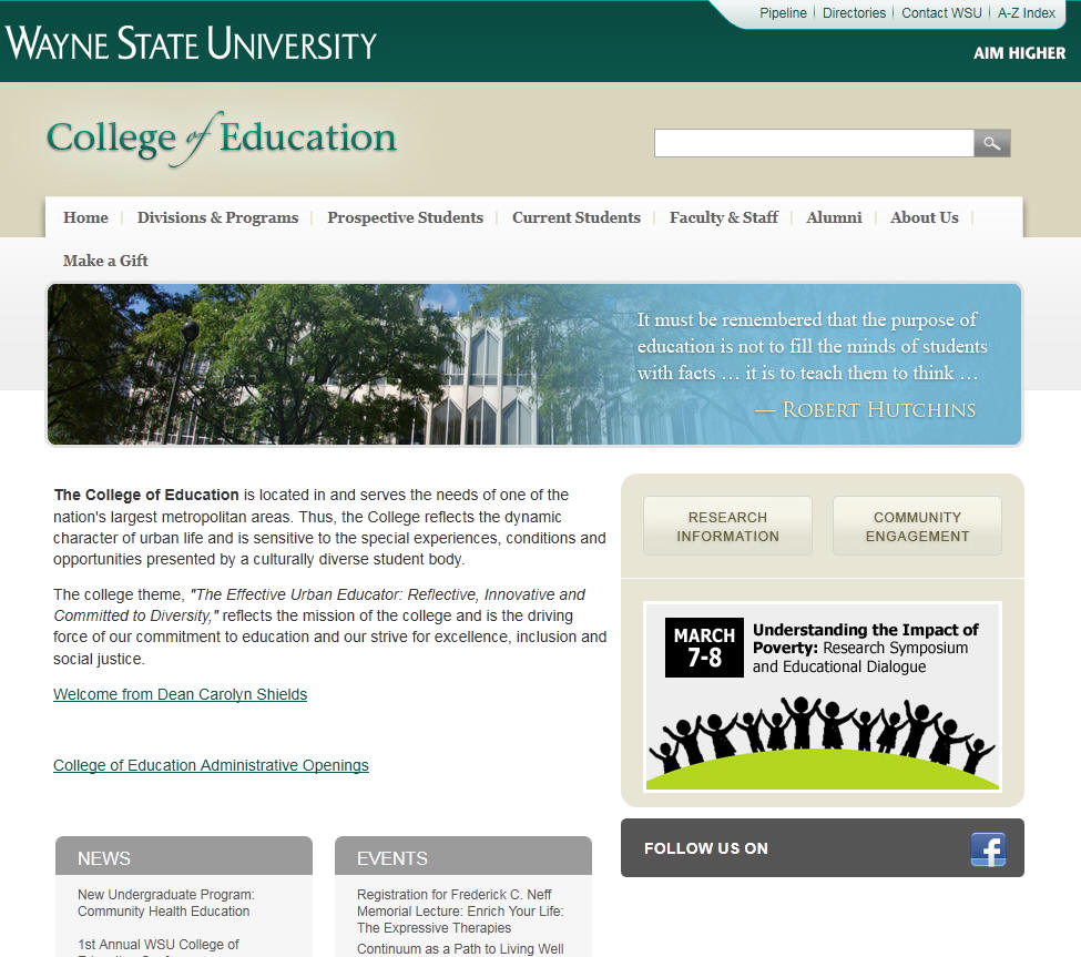 Wayne State University College of Education