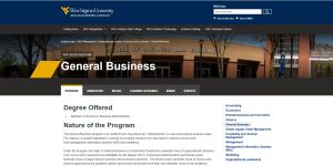 West Virginia University Undergraduate Business