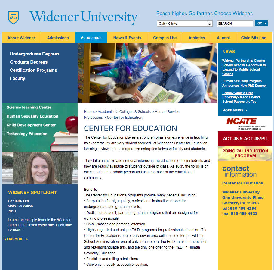 Widener University Center for Education