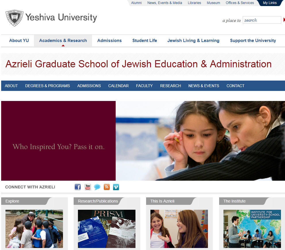 Yeshiva University Azrieli Graduate School of Jewish Education and Administration