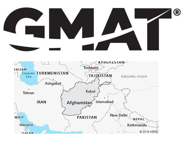 GMAT Test Centers in Afghanistan