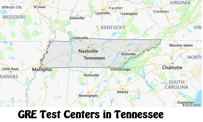 GRE Test Dates in Tennessee