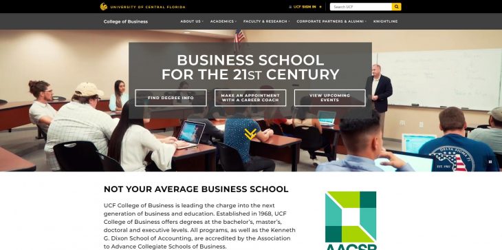 The College of Business Administration at University of Central Florida