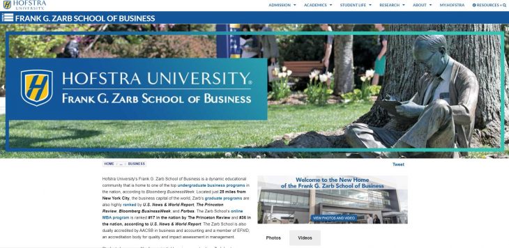 The Frank G. Zarb School of Business at Hofstra University