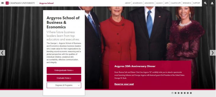 The George L. Argyros School of Business and Economics at Chapman University