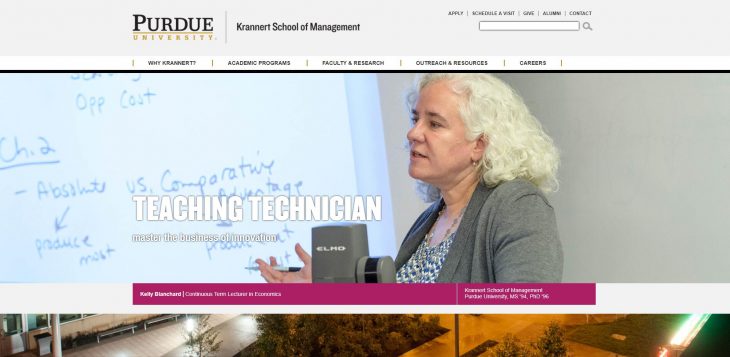 The Krannert School of Management at Purdue University--West Lafayette