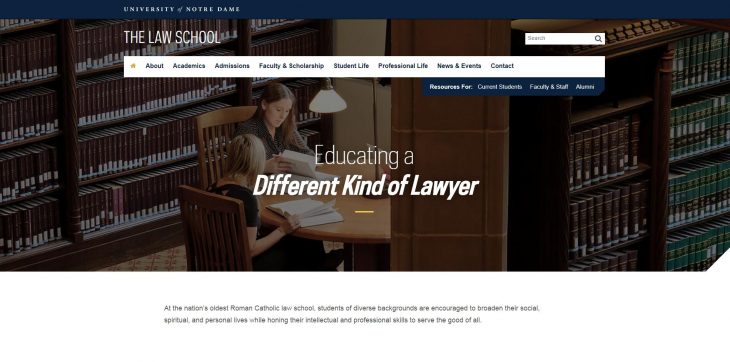 The Law School At University Of Notre Dame – Top Schools In The USA