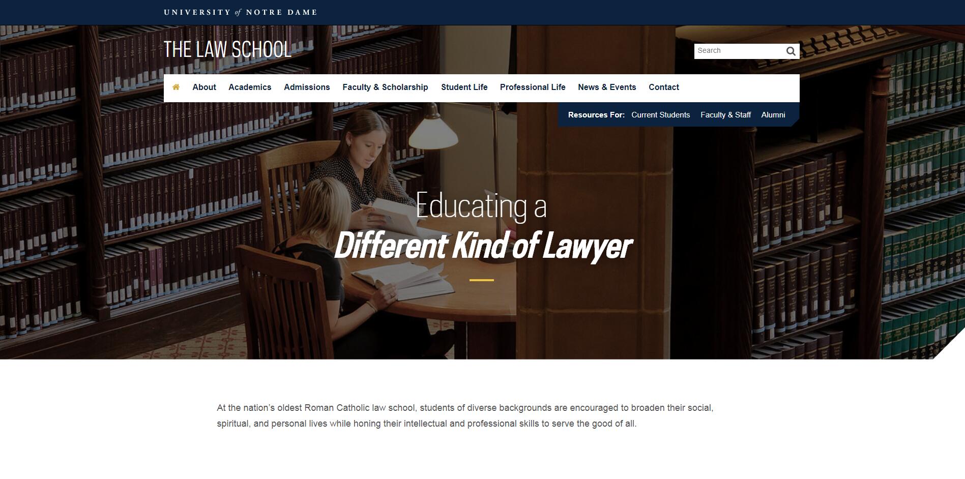 The Law School at University of Notre Dame