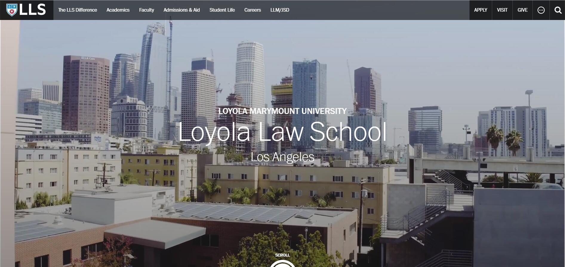 The Loyola Law School Los Angeles at Loyola Marymount University