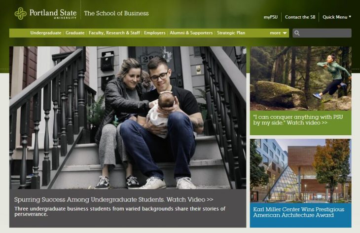 The School of Business Administration at Portland State University