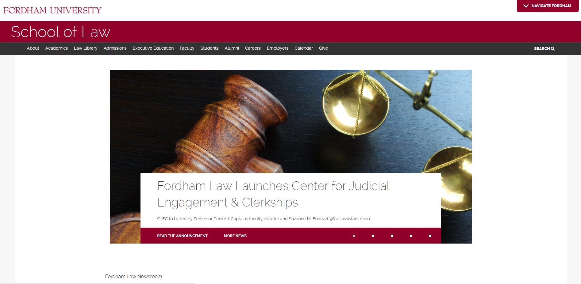 The School of Law at Fordham University