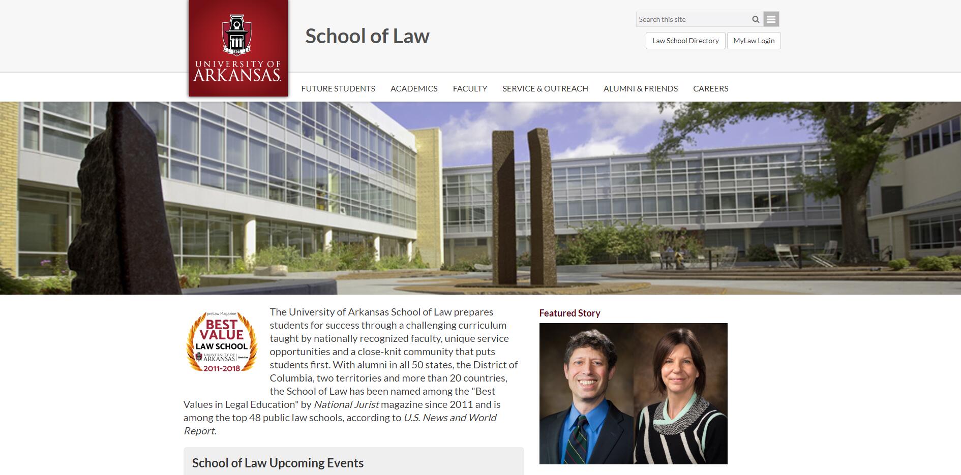 The School of Law at University of Arkansas