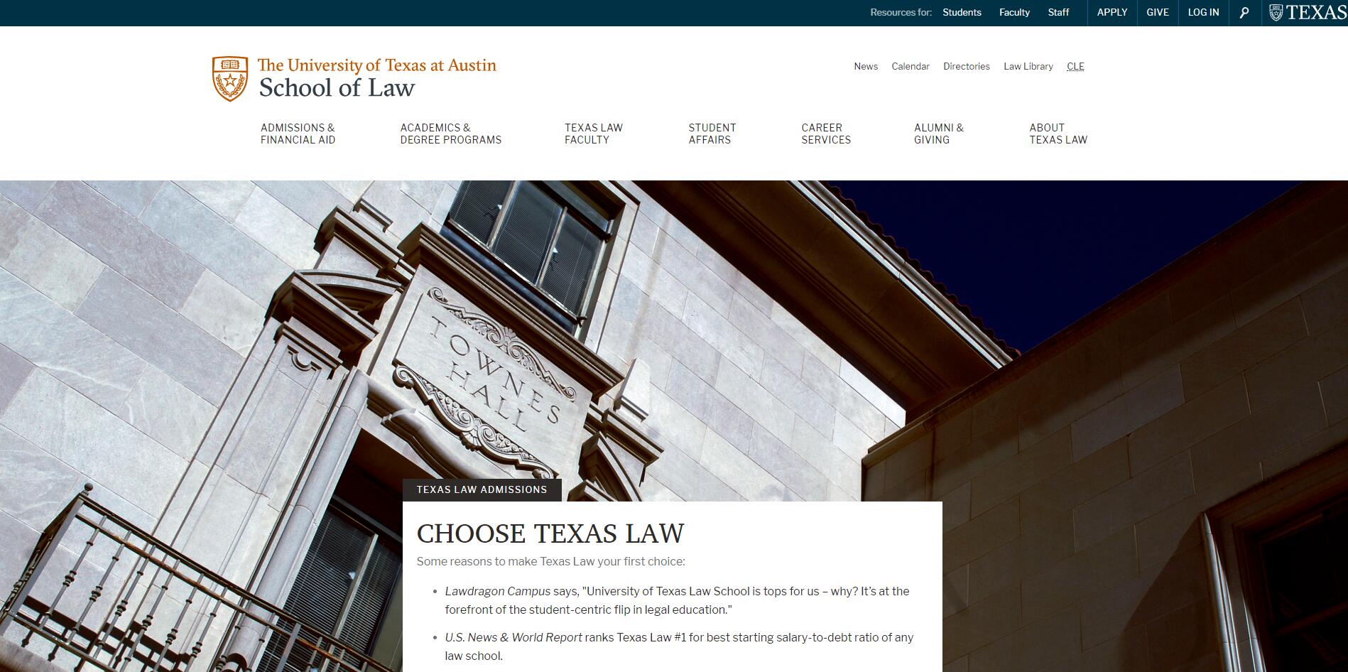 The School of Law at University of Texas--Austin