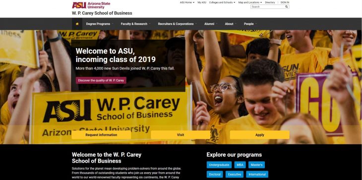 The W. P. Carey School of Business at Arizona State University