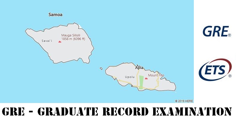 GRE Testing Locations in Samoa