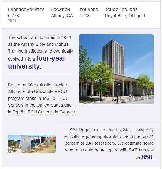 Albany State University History