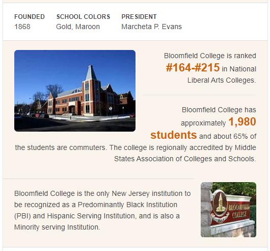 Bloomfield College History