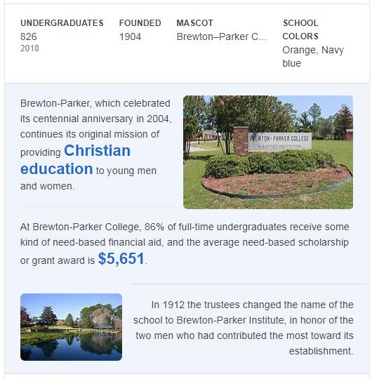 Brewton-Parker College History