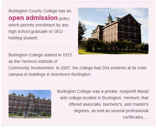 Burlington College History