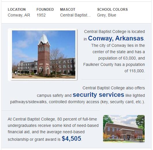 Central Baptist College History