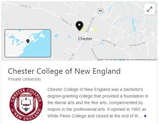 Chester College of New England History