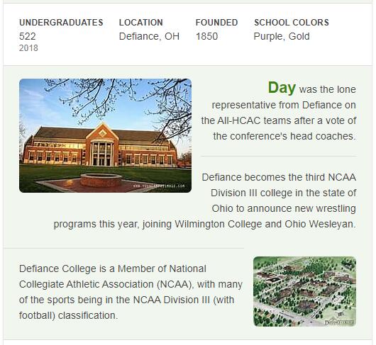 Defiance College History