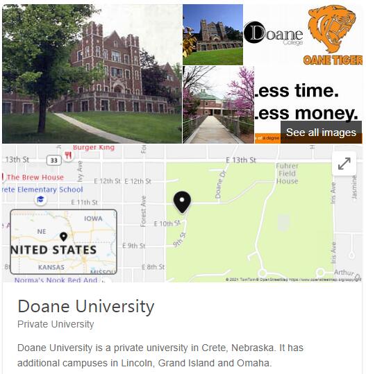 Doane College History